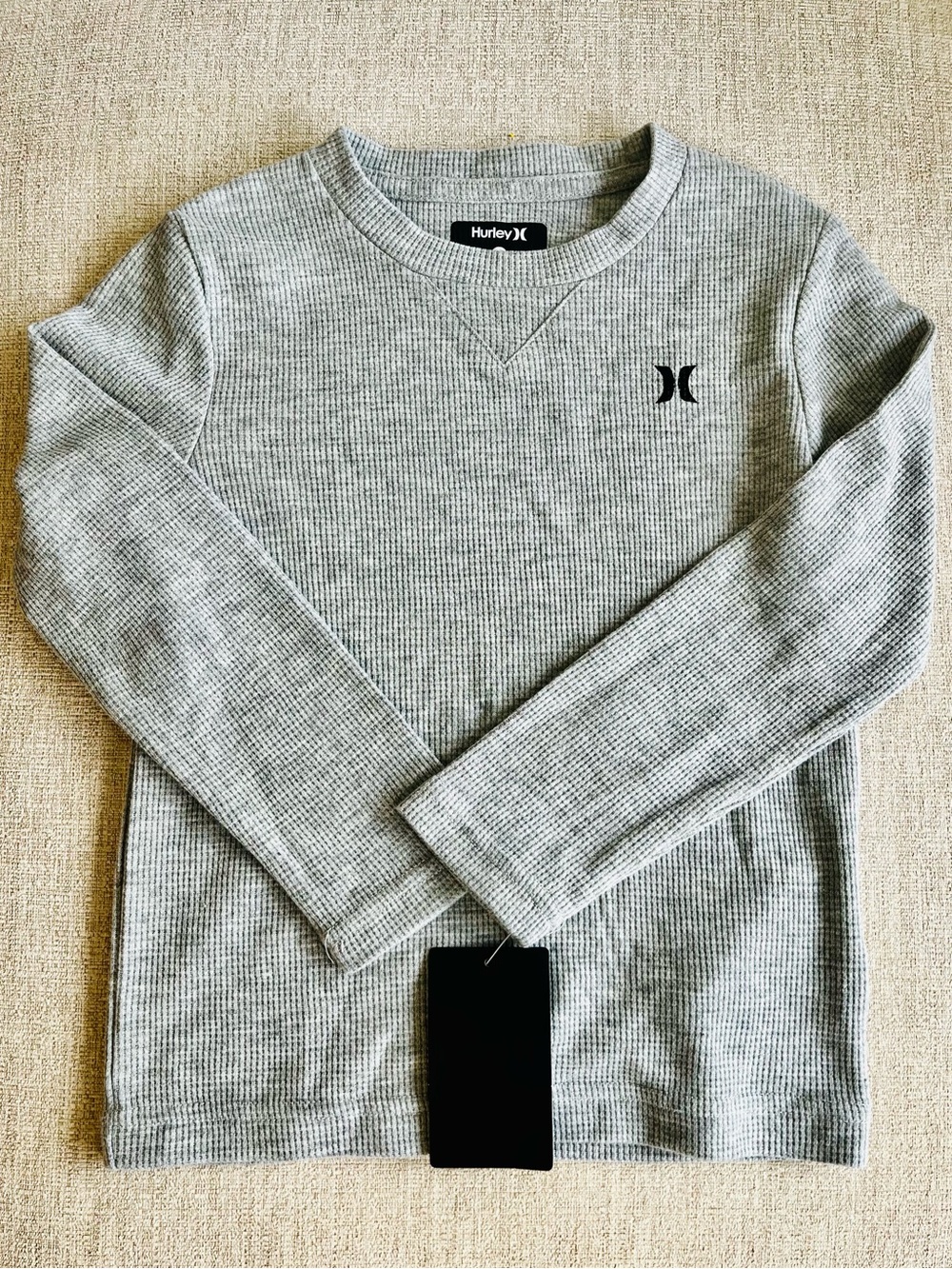 Hurley Gray Long Sleeve Thermal Tee